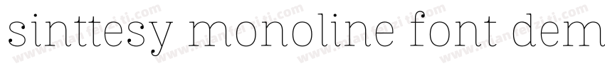 sinttesy monoline font demo字体转换